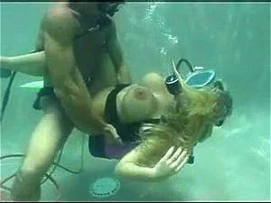 Blond Scuba Pool Fuck