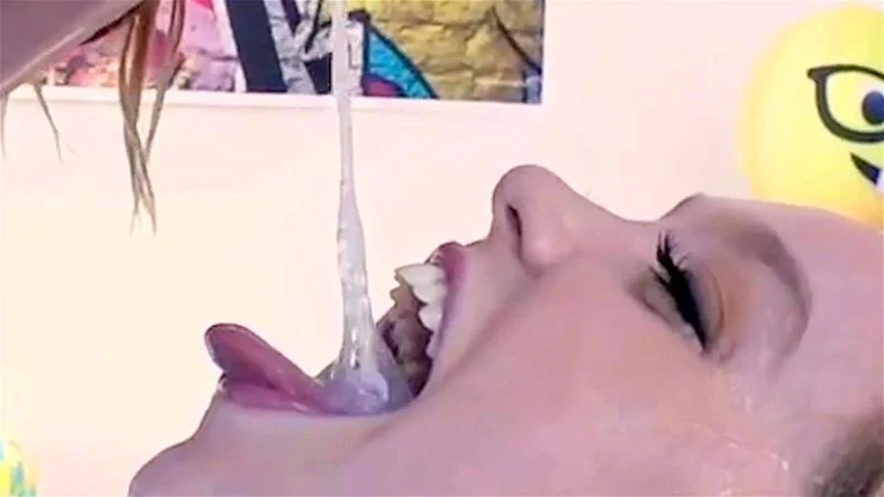 Slimy cum swapping sluts