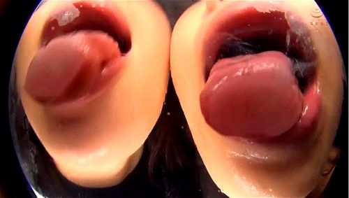lesbian spit kiss