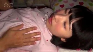 Young Japanese teen woken up to get her small body penetrated