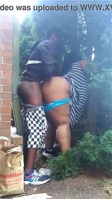 Bbw getting fucked outside