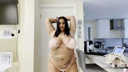 big tits, weight gain, brunette, solo