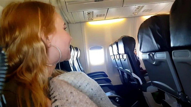 blowjob  on the plane on our way home