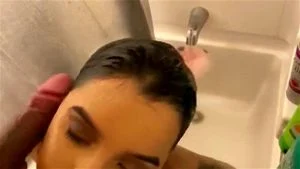 Watch Thick Latina Mom Sucking Dick In Shower - Latina Milf, Thick Latina,  Shower Facial Porn - SpankBang