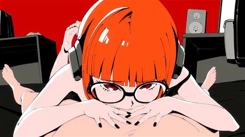 hentai, glasses, blowjob, hentai anime