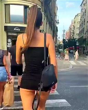 Young Ass in public
