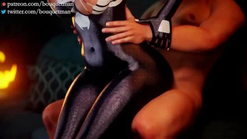 big ass, venom, blonde, 3d animation