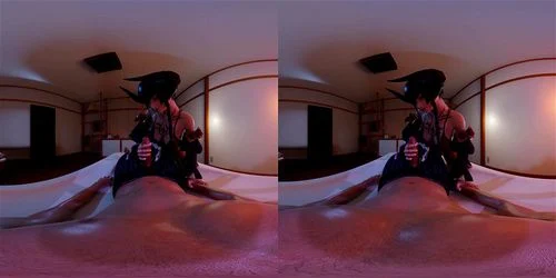 hentai 3d, vr, handjob, virtual reality
