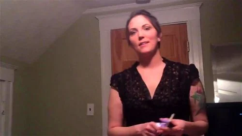Wife getting ready for date without husband