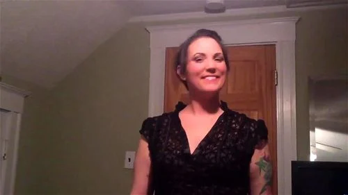 Wife getting ready for date without husband