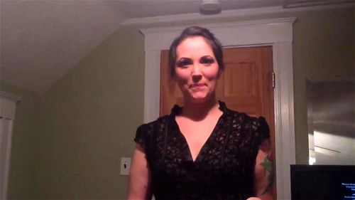 Wife getting ready for date without husband