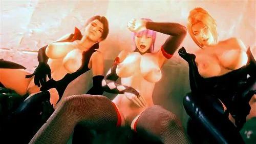 threesome, hmv 3d, public, hmv hentai