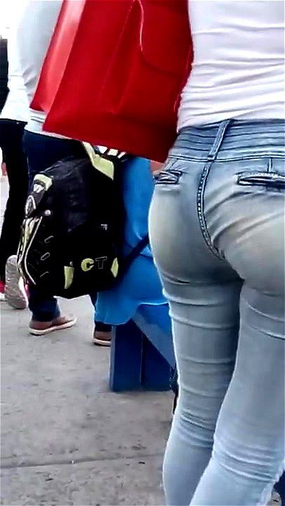 ass, big ass, jeans, latina