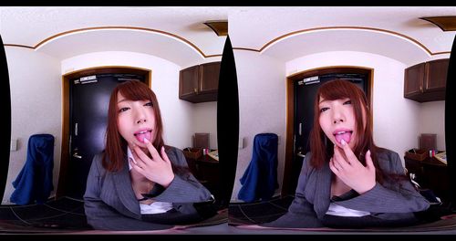 office lady, yume nishimiya, jav pmv, virtual reality