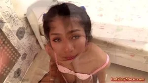 Ladyboy Aris Engaged In Morning Bareback Action