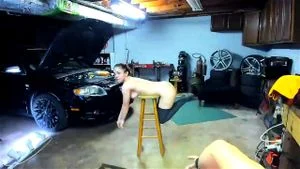 Anal fucked in the garage