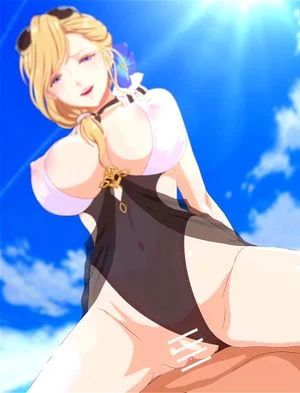 Blondy girl sex on beach thumbnail