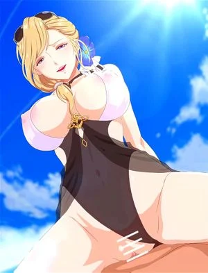 Blondy girl sex on beach thumbnail