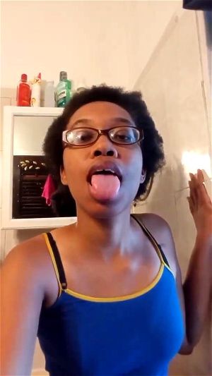 Ebony Tongue Porn - Watch Silent Tongue - Solo, Ebony, Tongue Fetish Porn - SpankBang