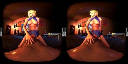 blonde, vr, cowgirl, virtual reality