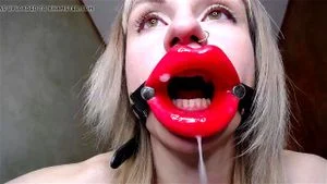 My beautifull mouth GAPED Red Lipstick DGB