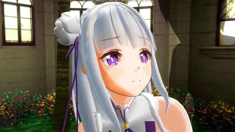 3D HENTAI Emilia ReZero Threw her Leg and Fucked