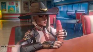 ashe handjob