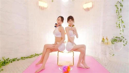 Hasumi Kurea,Arisaka Miyuki - Two slender amazing girls with big tits.