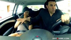 Lara Tinelli - Horny Latin GF Squirts in his Car