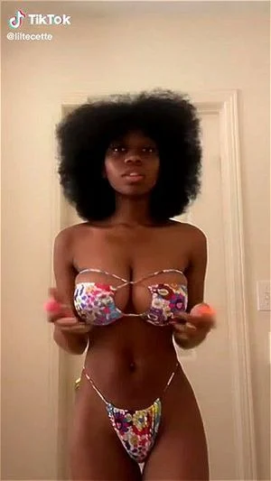Watch Sexy Ebony Bikini - Tiktok, Bikini Babe, Ebony Porn - SpankBang