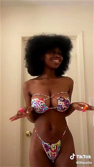 Watch Sexy Ebony Bikini Tiktok Bikini Babe Ebony Porn SpankBang