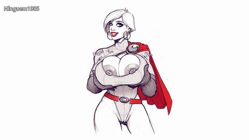 big boobs, hentai, big tits, power girl