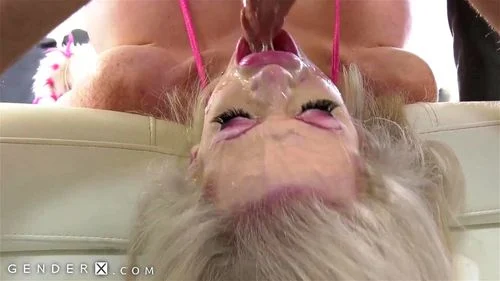 GenderX - TS Cum Dump With Humongous Tits Pleases Her Master