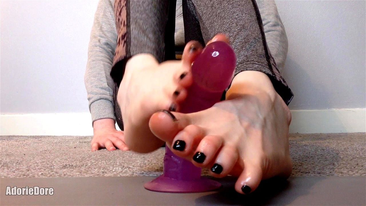 Watch Sticky messy footjob on a dildo - Feet, Toes, Dildo Porn - SpankBang