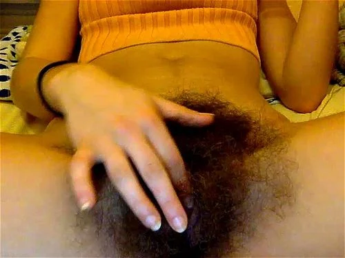 cam, brunette, nice hairy pussy, hairy bush