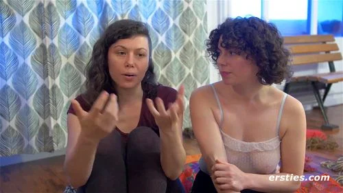 Amateur Lesbians Dabble In Light Bondage by Ersties: Brunette, Hd Porn & Teen Porn