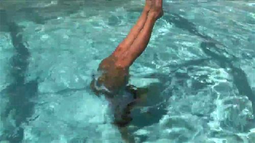Christina in the Pool
