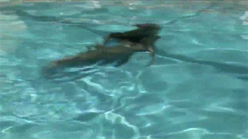 Christina in the Pool