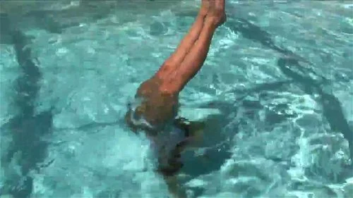 Christina in the Pool