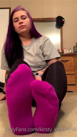Watch Purple Socks - Feet, Socks, Soles Porn - SpankBang