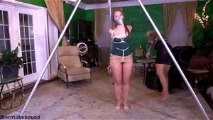 Girl Hogtied By Jealous Wife