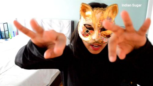 Entranced by an sexy indian burglar - Masked Maya, Indian Sugar, Joi Porn