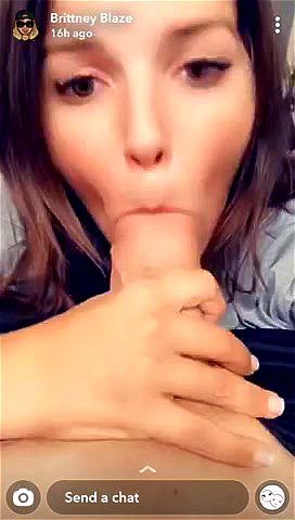 Brunette sucks big penis