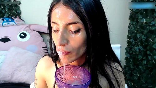 Sloppy Latina | Messy Spit Play