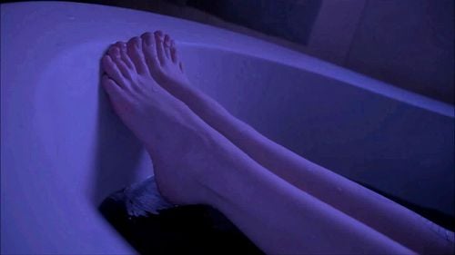 amateur, bathtub, fetish, goth girl