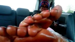 Ebony footjob  thumbnail