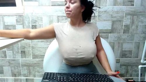 webcam, big tits, masturbation, solo