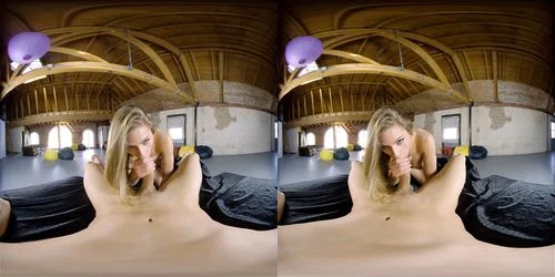 blonde, deep throat, virtual reality, sex