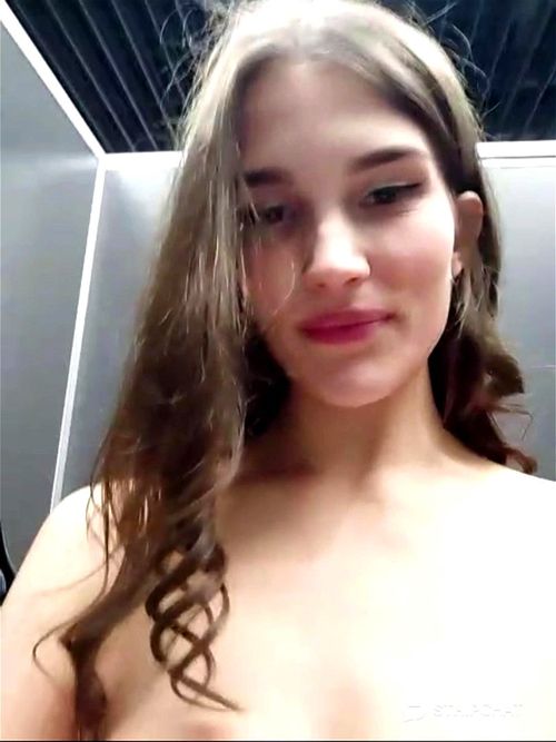 brunette, masturbation, fitting room, boobs