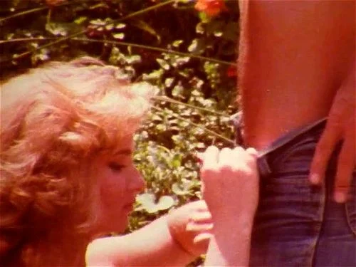 cumshot, hairy pussy, 1980, blonde